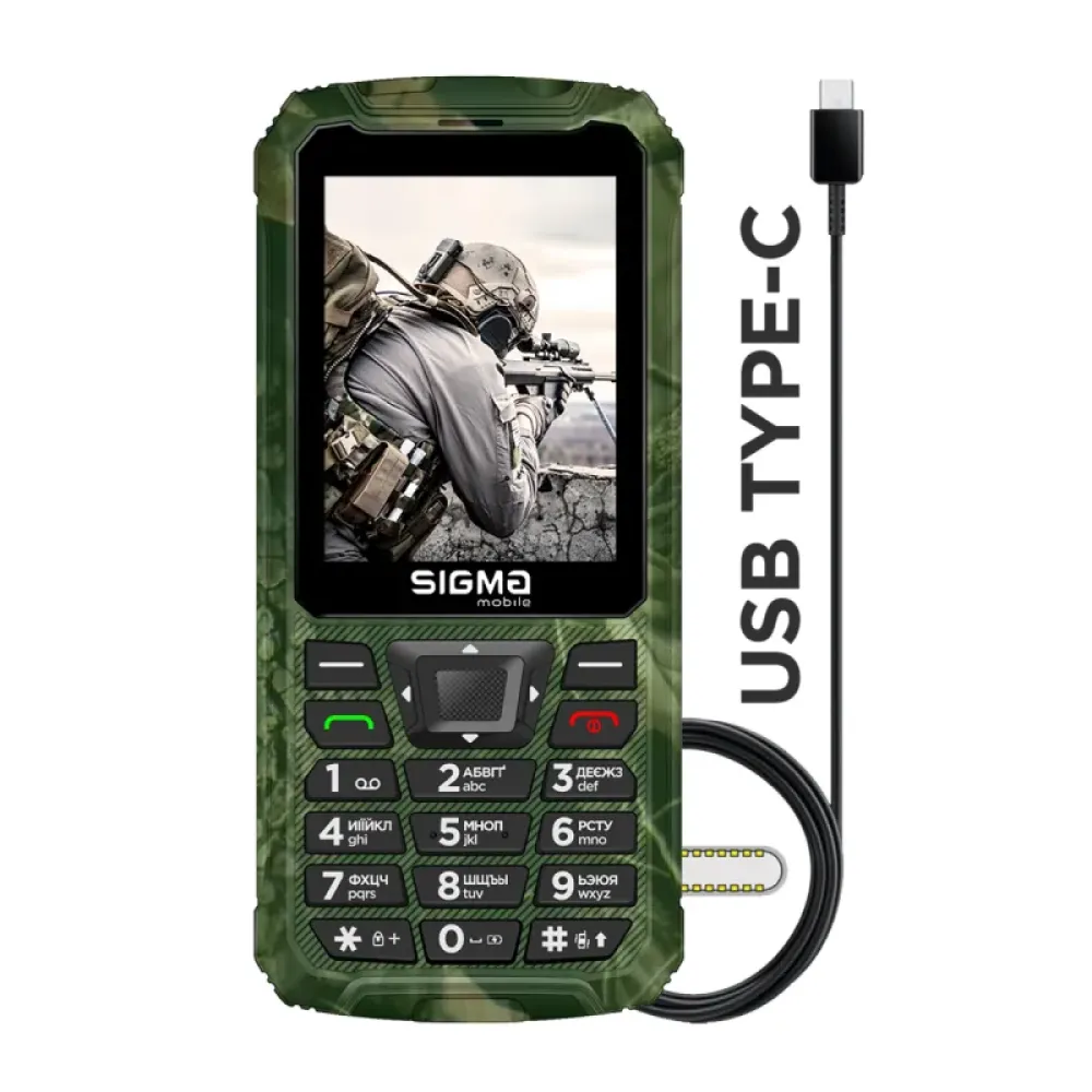 Sigma mobile X-treme PR68 Type-C Dual Sim Khaki
