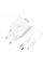 Зарядний пристрій SkyDolphin SC30L (2USB, 2.1A) White (MZP-000112) + кабель Lightning