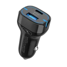 Автомобільний зарядний пристрій SkyDolphin SZ19 PD 20W + QC3.0 20W Black (AZP-000102)