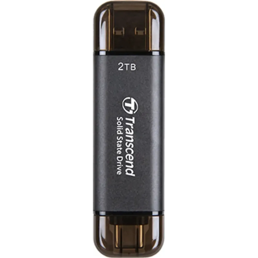 SSD накопичувач Transcend ESD310C 2TB USB Type C/A Gray