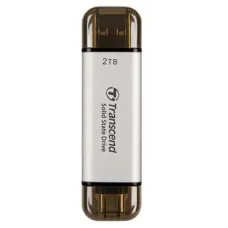SSD накопичувач Transcend ESD310S 2TB, USB Type C/A Silver