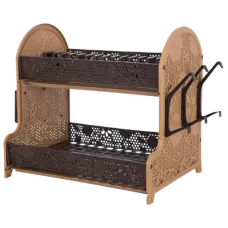 Сушка для посуду Violet House 0414 Ажур BROWN 28х40х38 см