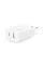 Мережевий зарядний пристрій Ttec SmartCharger Duo USB-C/USB-A 2.4А/12Вт White (2SCS25B)