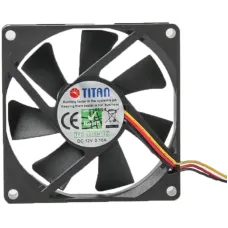 Вентилятор Titan TFD-8015 M 12 Z, 80х80х15мм, 3-pin, чорний
