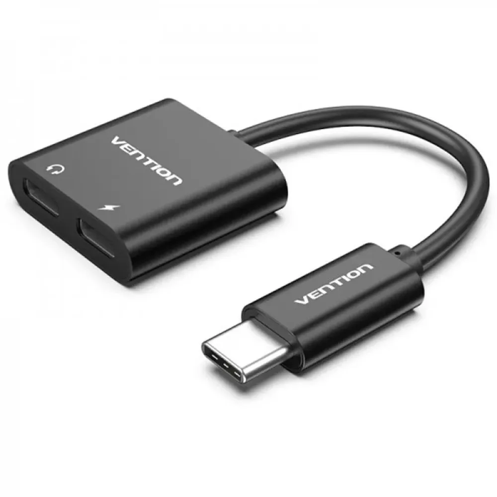 Адаптер Vention USB Type C - 2 в 1 Type-C-3.5мм (CFMBA)