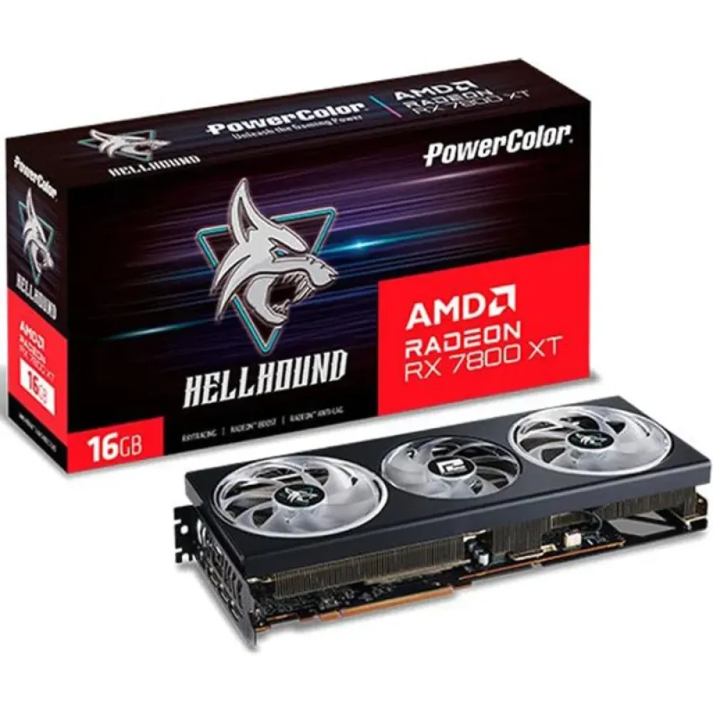 Відеокарта AMD Radeon RX 7800 XT 16GB GDDR6 Hellhound PowerColor