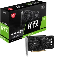 Відеокарта GF RTX 3050 6GB GDDR6 Ventus 2X E 6G OC MSI (GeForce RTX 3050 VENTUS 2X E 6G OC)