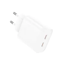 Мережевий зарядний пристрій XO L105 (2USB-С, 3А) PD White (L105.white)